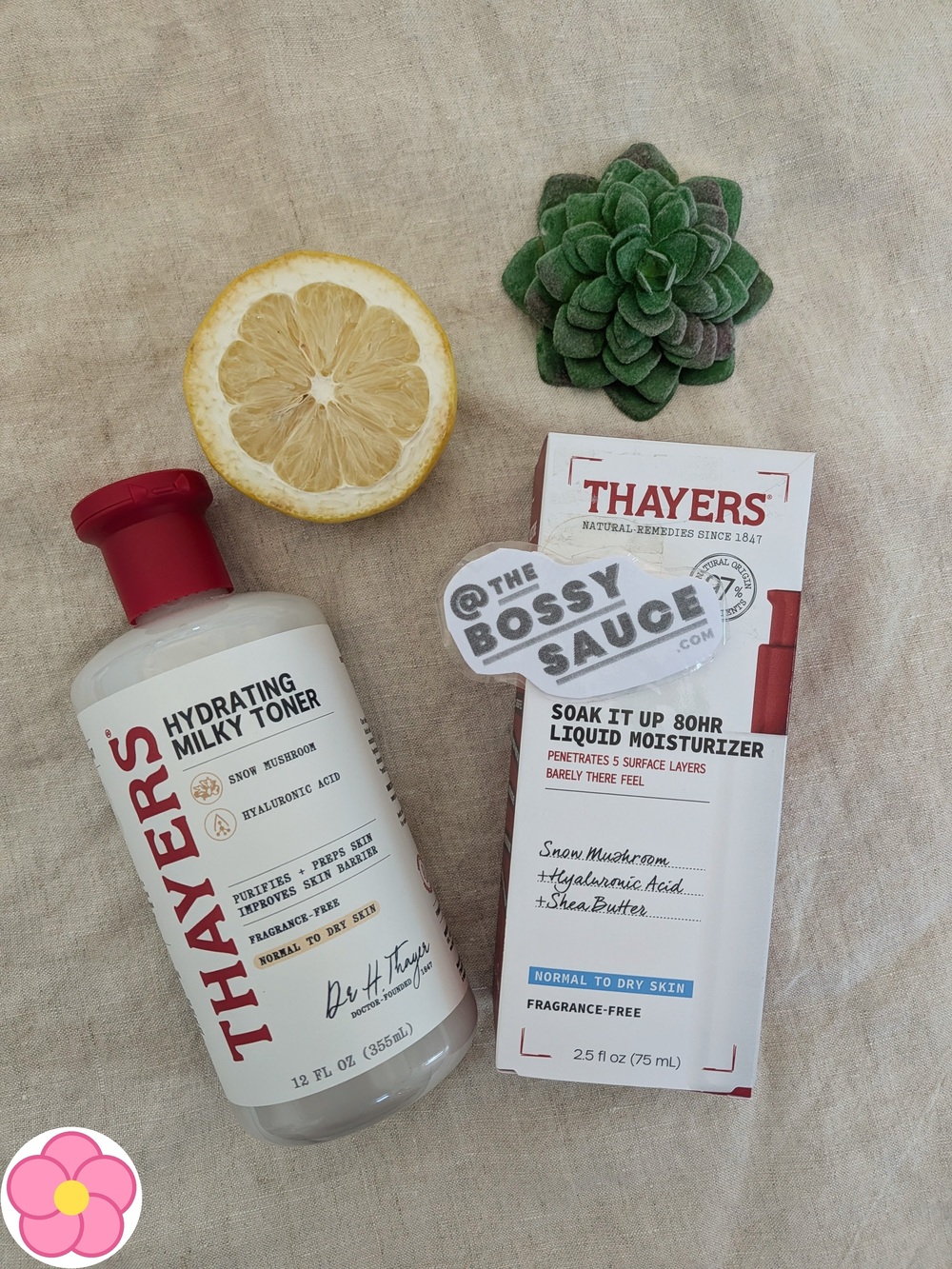 Thayers Deep Moisture Duo: Milky Toner + Soak It Up 80HR Moisturizer NWT